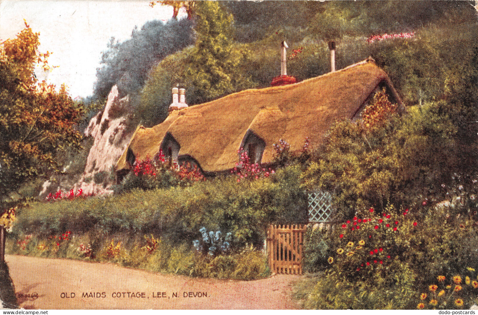 R333845 Lee. N. Devon. Old Maids Cottage. Valentine. Valesque. 1928 - Wereld