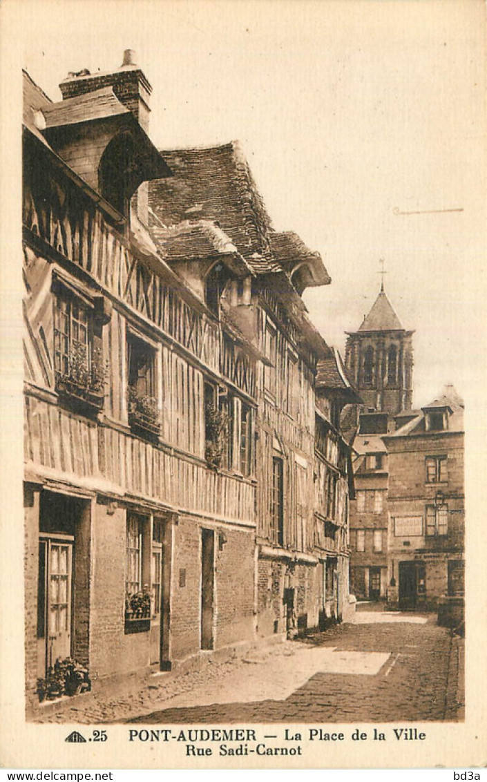 27 - PONT AUDEMER - LA PLACE DE LA VILLE - Pont Audemer