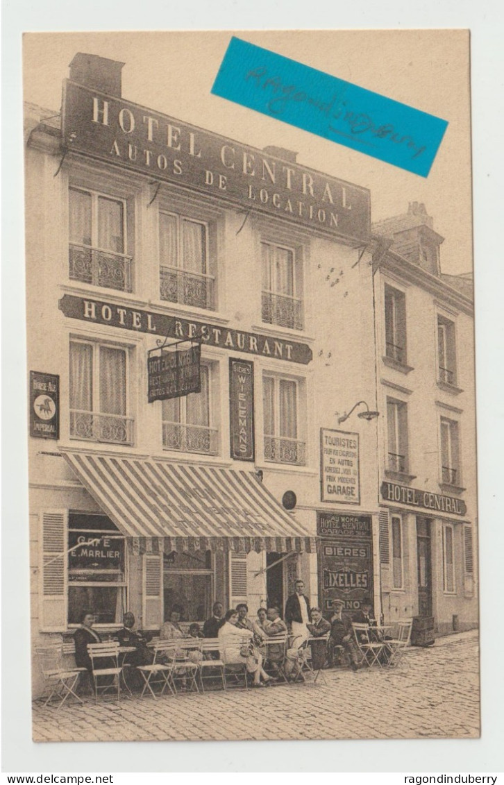 CPA - BELGIQUE - BOUILLON - Hôtel Central "AU MOKA" Propriétaire E.MARLIER - AUTOS Pour Excursions Tél 52 - RARE - - Bouillon