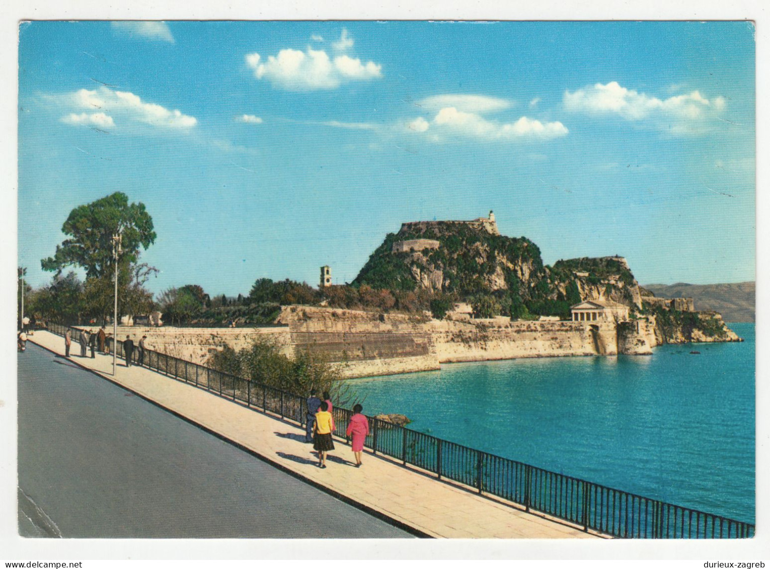 Corfou Old Postcard Posted 196? To Trieste B240510 - Griechenland