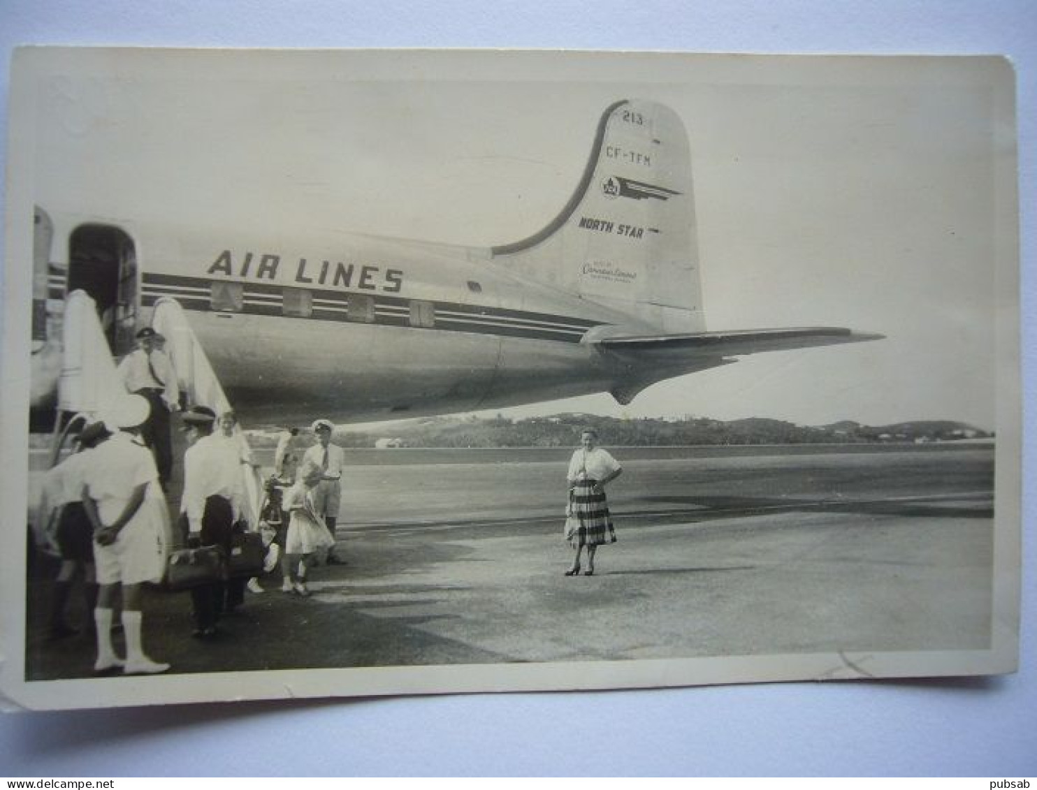Avion / Airplane / TRANS CANADA AIR LINES / Douglas DC-4 / Photo Size : 8,5X13cm - 1946-....: Ere Moderne