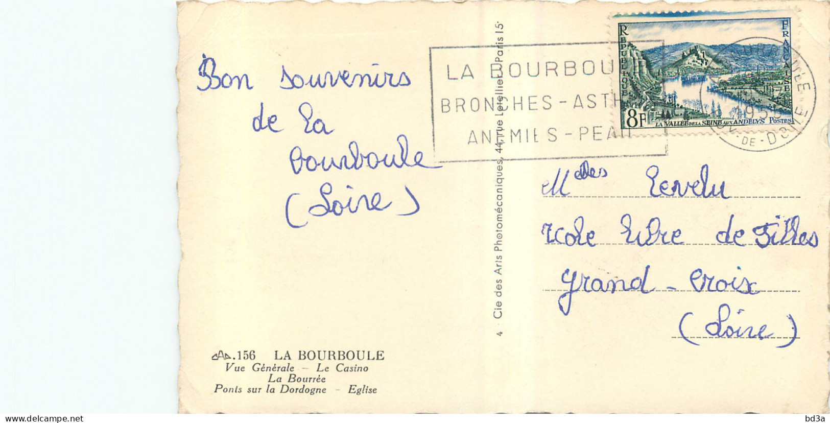 63 - SOUVENIR DE LA BOURBOULE - La Bourboule