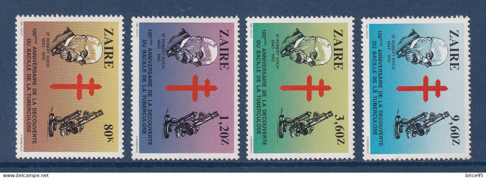 Zaïre - YT N° 1128 à 1131 ** - Neuf Sans Charnière - 1983 - Unused Stamps