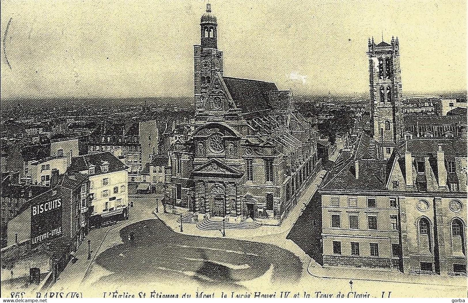 *repro CPA  - 75 - PARIS - Eglise Saint Etienne Du Mont - Lycée Henry IV - Tour De Clovis - Sonstige Sehenswürdigkeiten