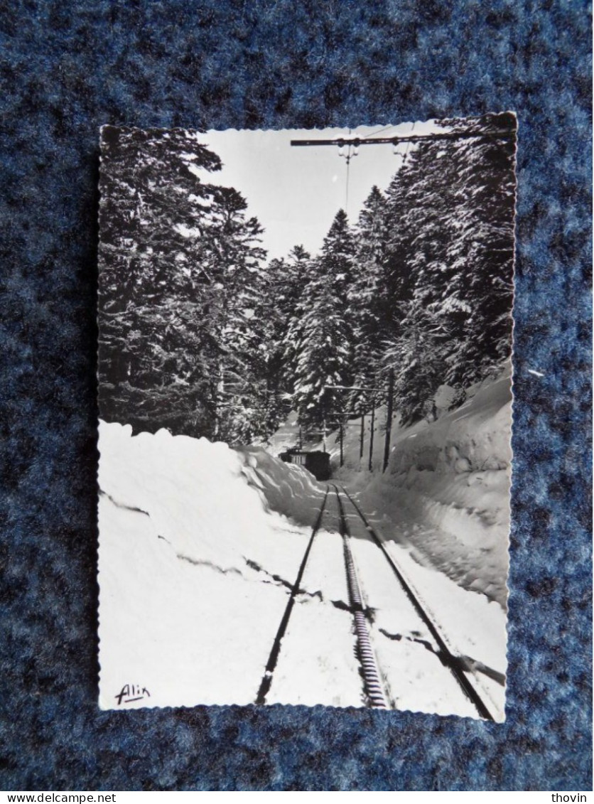 KB11/1191-Luchon Superbagnères Le Chemin De Fer à Crémaillère Sous La Neige 1963 - Superbagneres