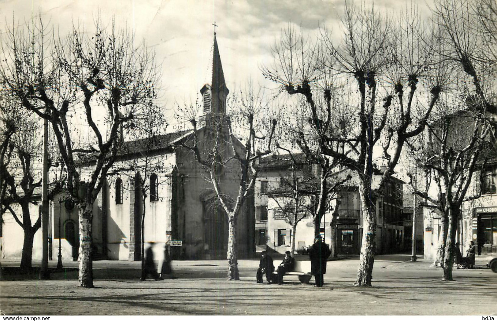 69 - LYON  - POINT DU JOUR - LA PLACE ET L'EGLISE - Other & Unclassified