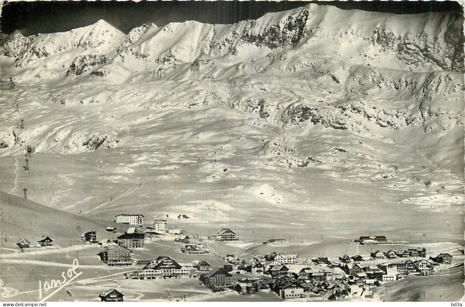 38 - ALPES D'HUEZ - VUE GENERALE - Autres & Non Classés