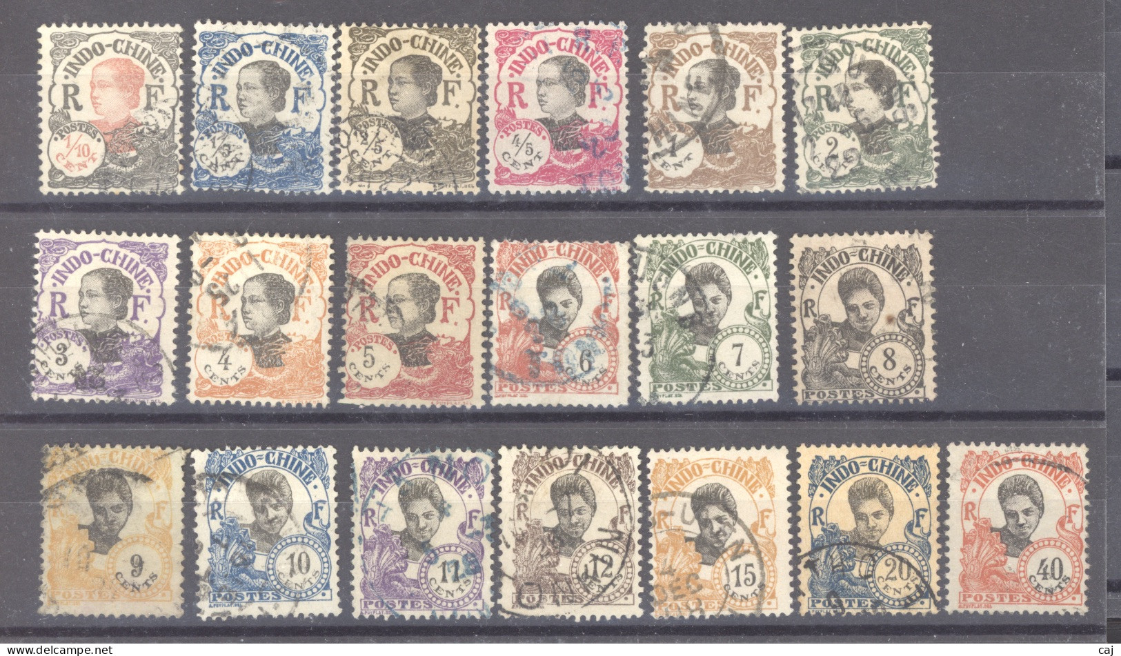 Indochine   :  Yv  96-114  (o) - Used Stamps