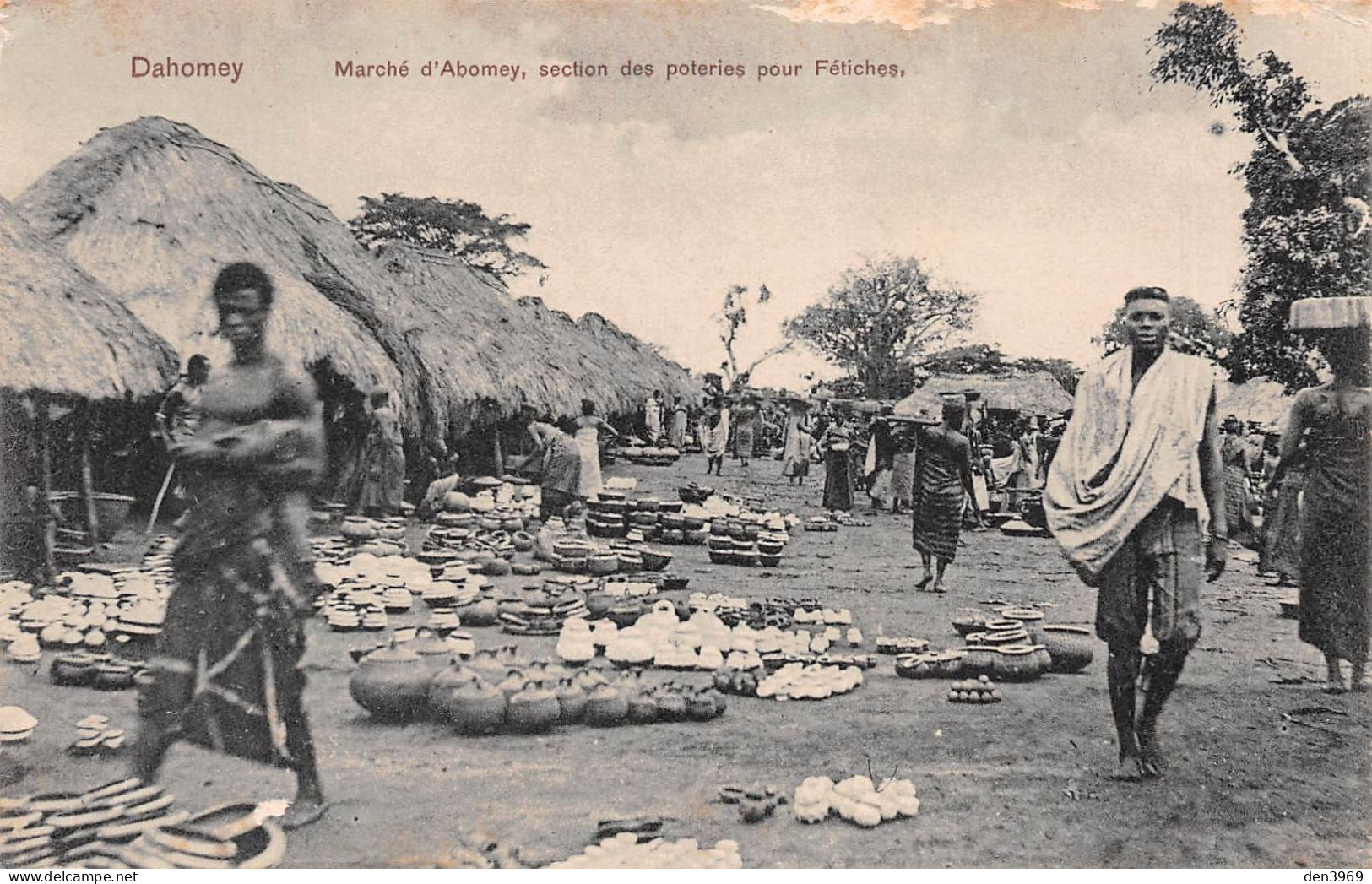 Afrique - Dahomey - Marché D'ABOMEY, Section Des Poteries Pour Fétiches - Dahomey