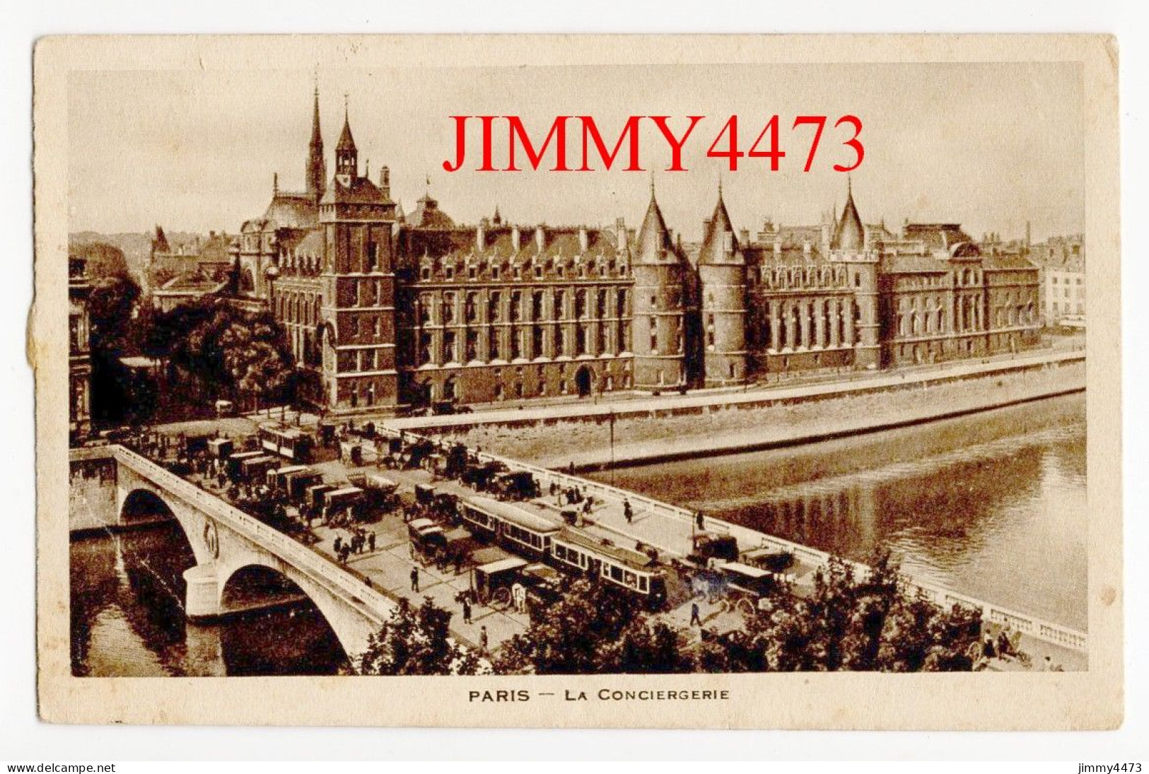 CPA - PARIS - La Conciergerie ( Pont Bien Animé ) - Andere Monumenten, Gebouwen