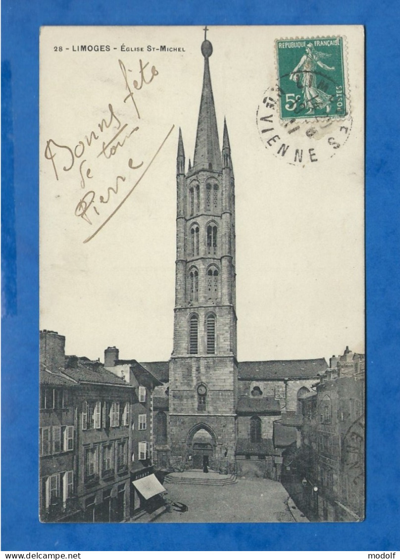 CPA - 87 - Limoges - Eglise St-Michel - Circulée En 1911 - Limoges
