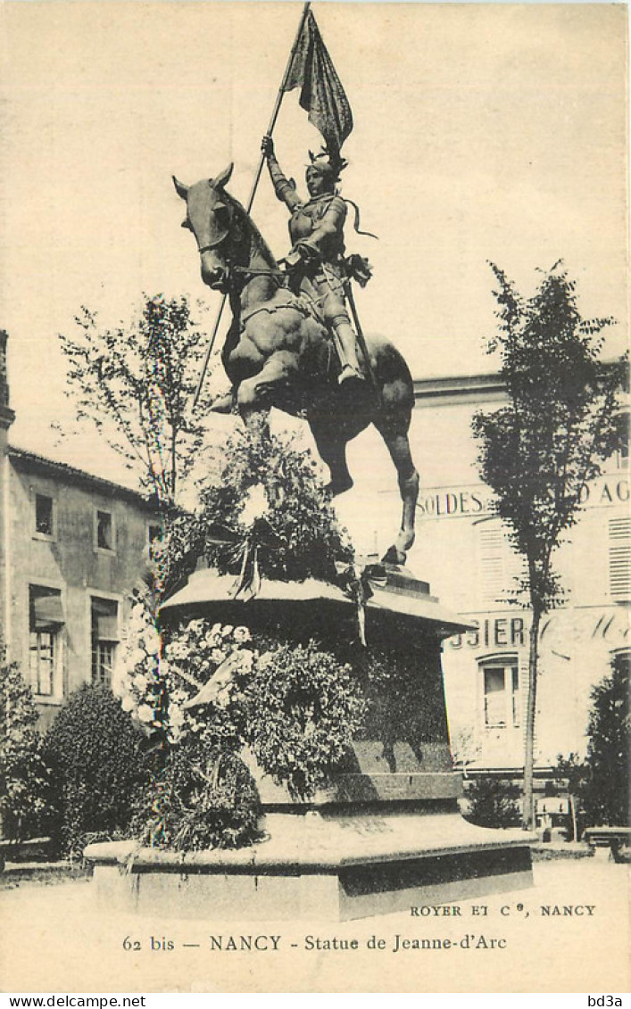 54 - NANCY - STATUE DE JEANNE D'ARC - Nancy