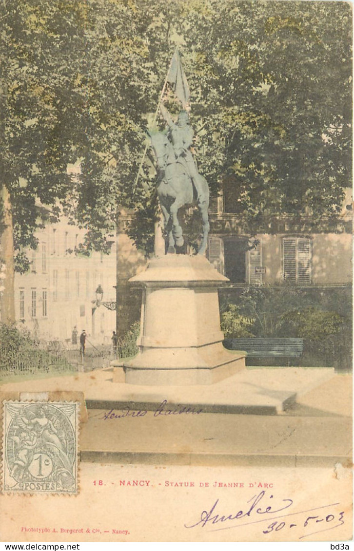 54 - NANCY - STATUE DE JEANNE D'ARC - Nancy