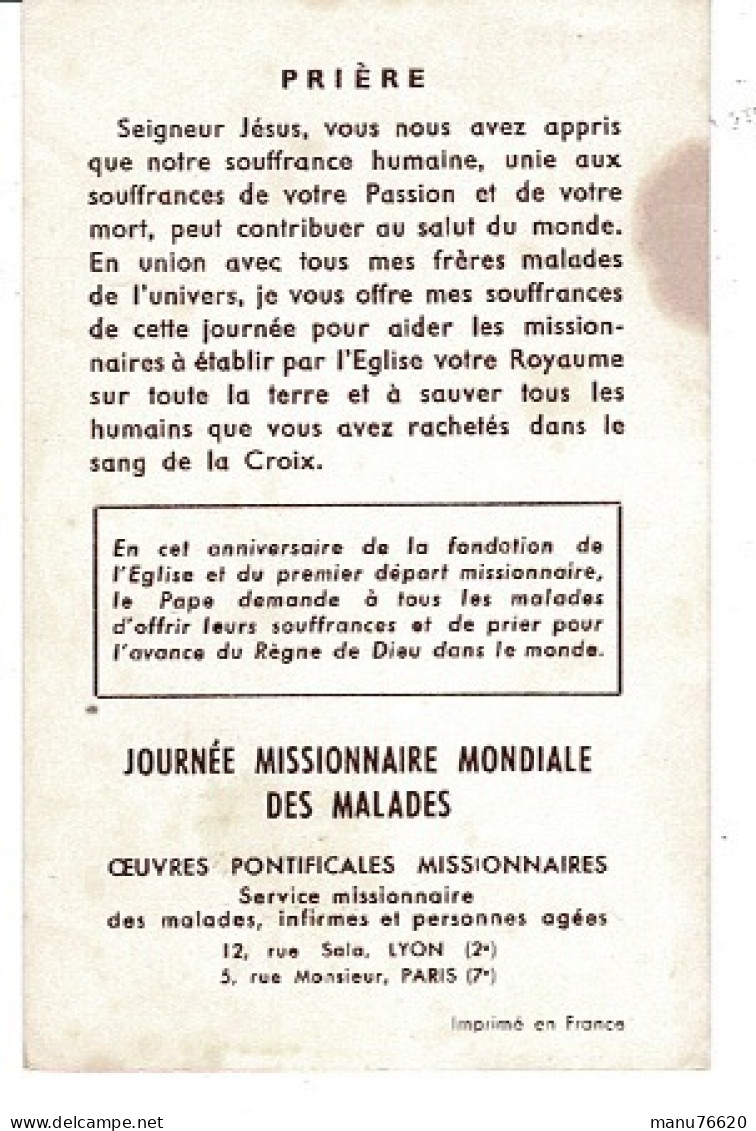 IMAGE RELIGIEUSE - CANIVET : Le Pape Tient Dans Ses Bras Un Petit " Polio " De 5 Ans  - France . - Religione & Esoterismo