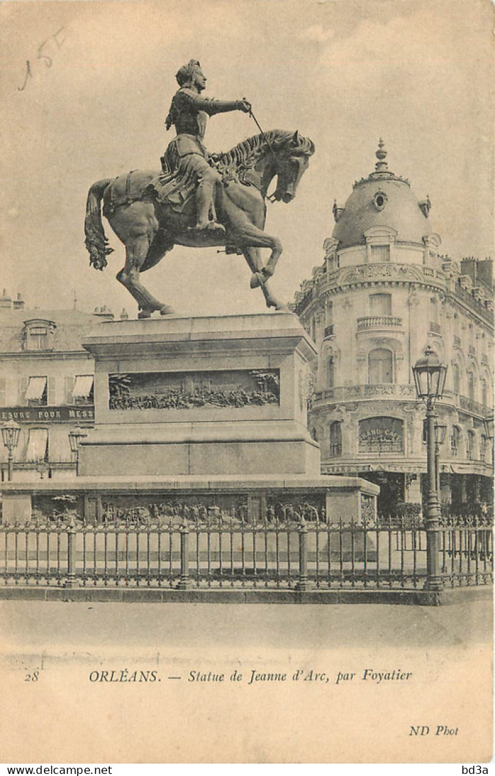 45 - ORLEANS - STATUE DE JEANNE D'ARC - Orleans