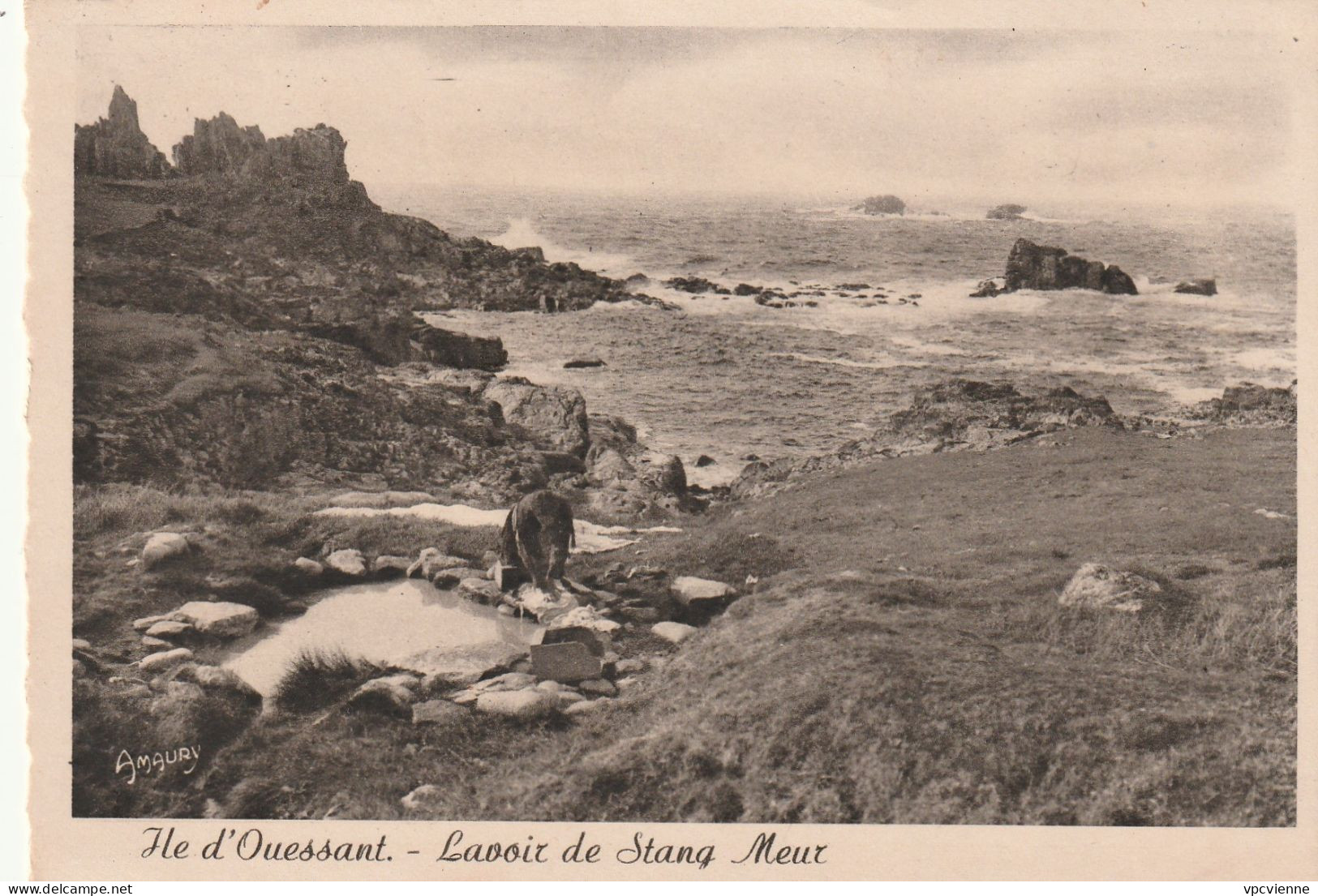 ILE D'OUESSANT  .  LAVOIR DE STANG MEUR  . - Ouessant