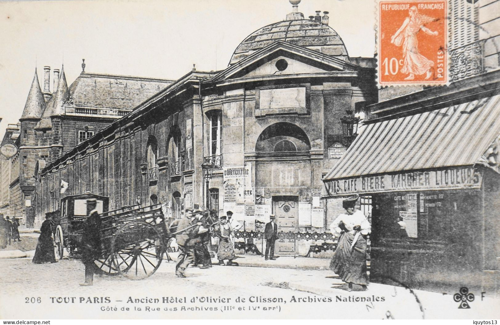 CPA. [75] > TOUT PARIS > N°206 - Ancien Hôtel D'Olivier De Clisson, Archives Nationales (IIIe Arrt.) - Coll. F. Fleury - District 03