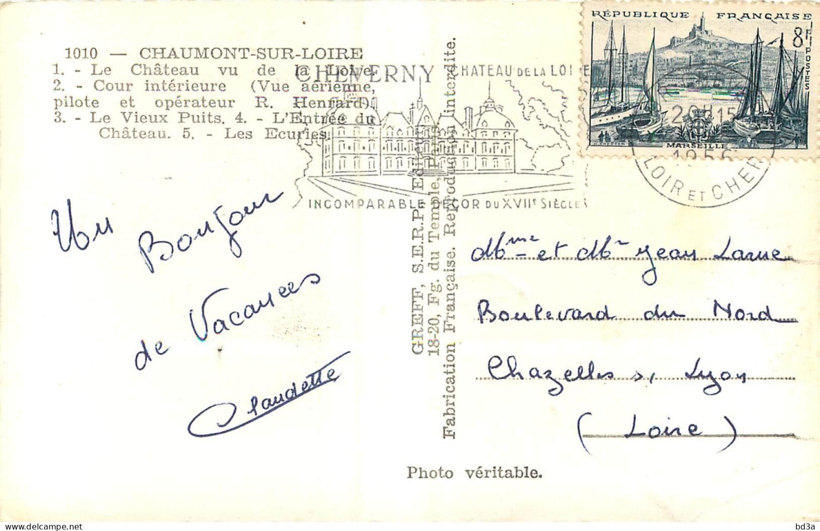 41 - SOUVENIR DE CHAUMONT SUR LOIRE - Other & Unclassified