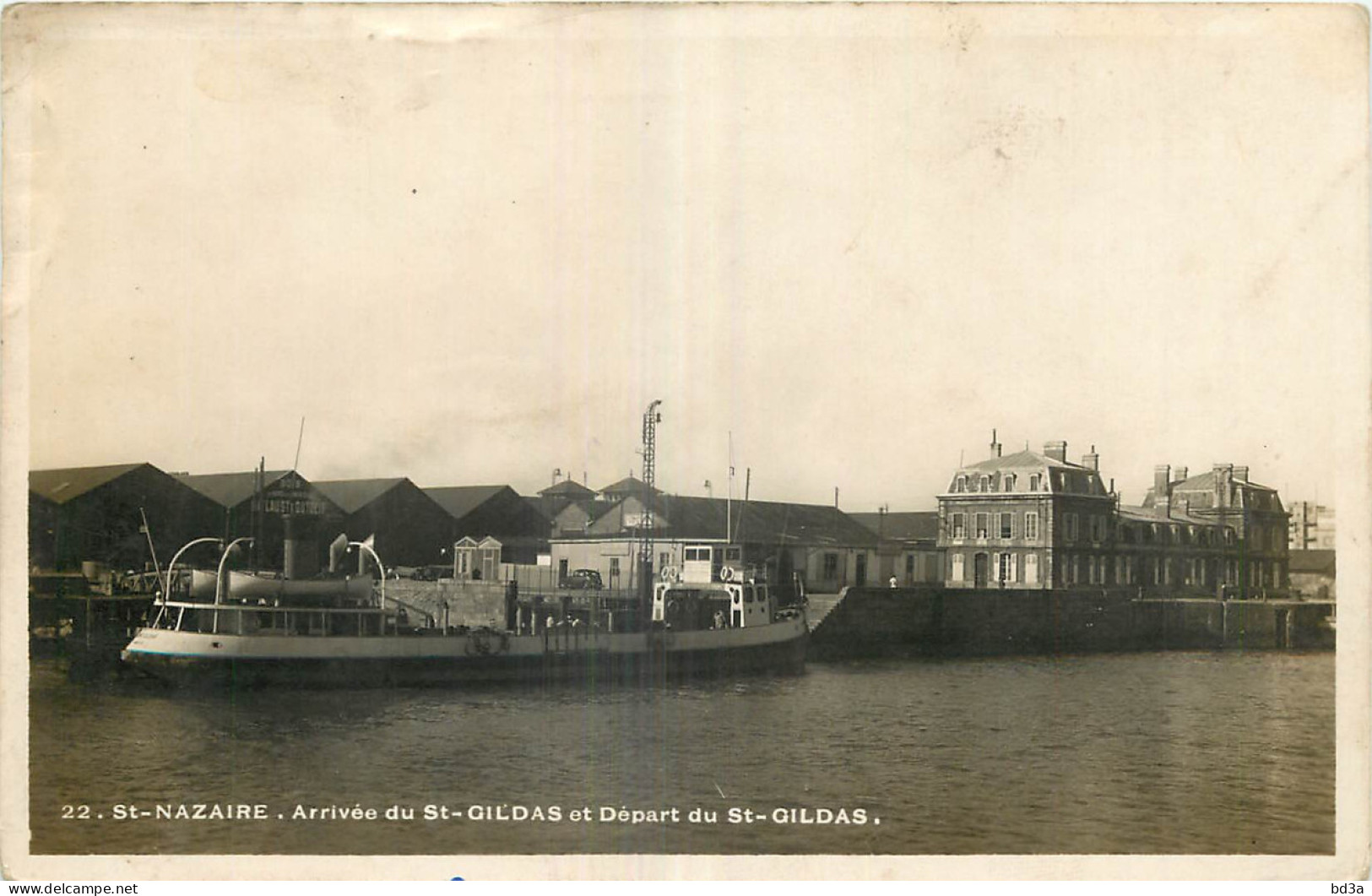 44 - SAINT NAZAIRE - ARRIVEE DU ST GILDAS - CARTE PHOTO - Saint Nazaire