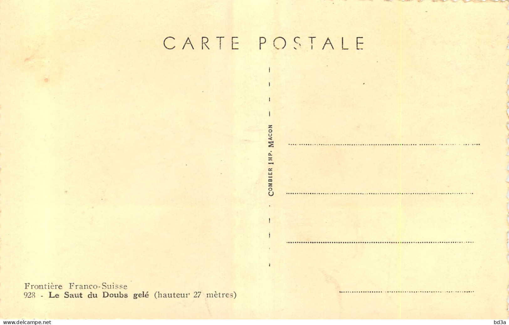 25 - LE SAUT DU DOUBS GELE - Other & Unclassified