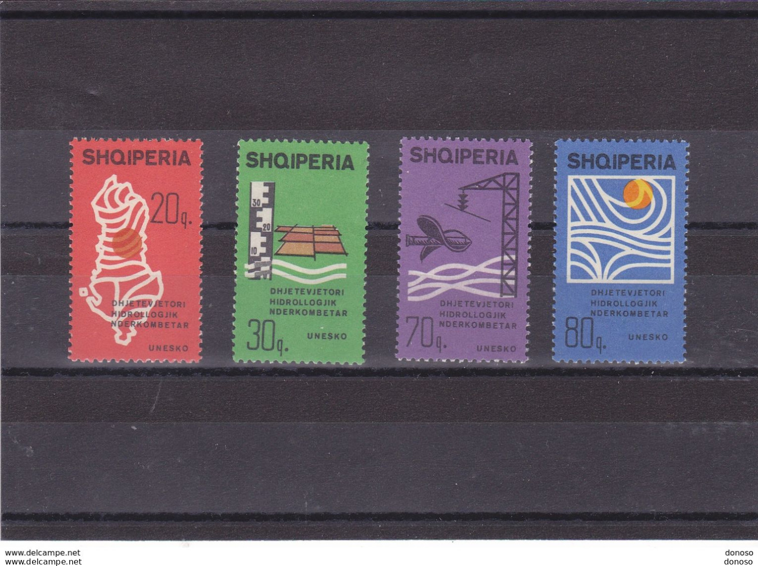 ALBANIE 1966 Hydrologie, Irrigation, Hydroélectricité Yvert 903-906, Michel 1079-1082 NEUF** MNH Cote 9 Euros - Albanien