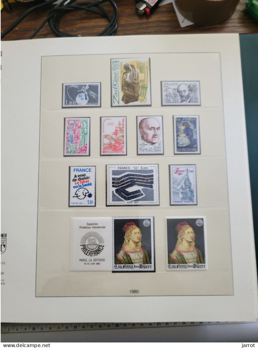 France Jeu Avec Pochettes Pages N° 73 à 134  De 1977 à 1987 - Vordruckblätter