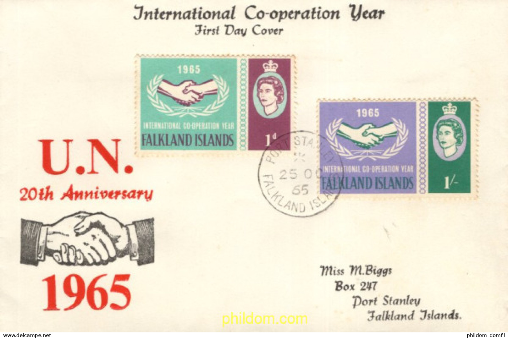 720069 MNH FALKLAND 1965 AÑO DE LA COOPERACION INTERNACIONAL - Islas Malvinas
