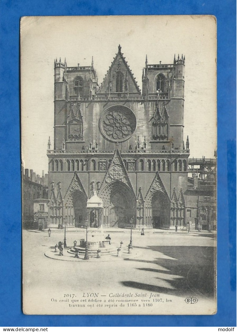 CPA - 69 - Lyon - Cathédrale Saint-Jean - Circulée En 1913 - Andere & Zonder Classificatie