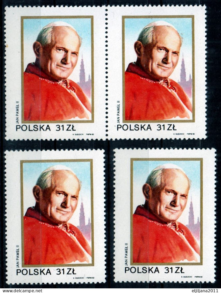 ⁕ Poland / Polska 1983 ⁕ Visit Of Pope John Paul II. Mi.2868 ⁕ 4v MNH - Ongebruikt