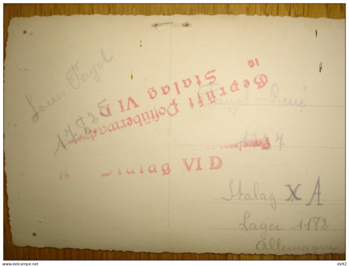 MILITARIA CARTES POSTALES PHOTOS PRISONNIER STALAG VID  WW2 - Oorlog 1939-45