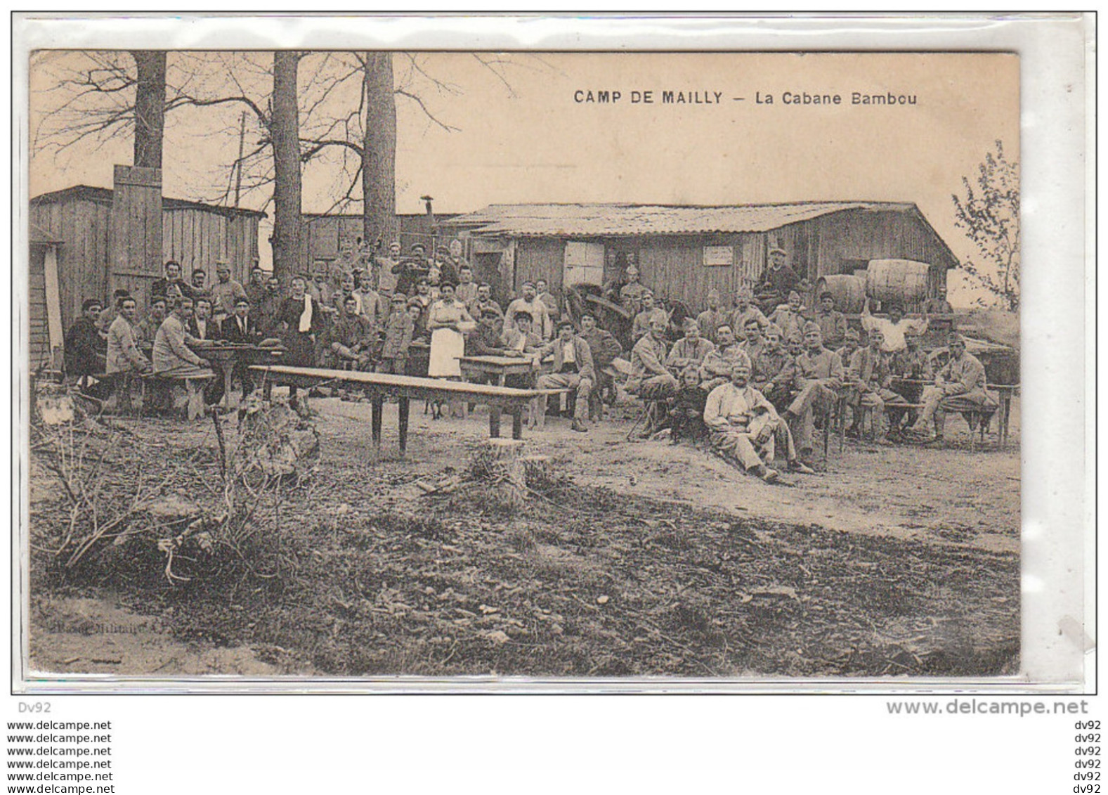 CAMP DE MAILLY LA CABANE BAMBOU PLAN TRES ANIME - Régiments