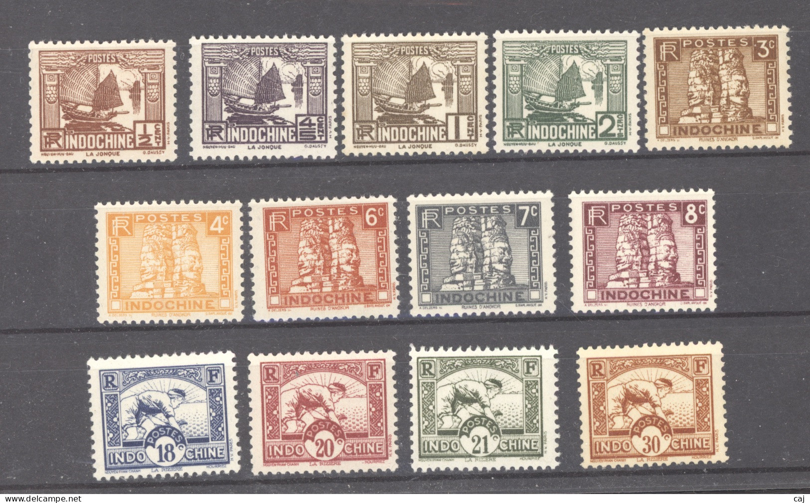 Indochine   :  Yv  153...166  **   13 Valeurs - Ungebraucht