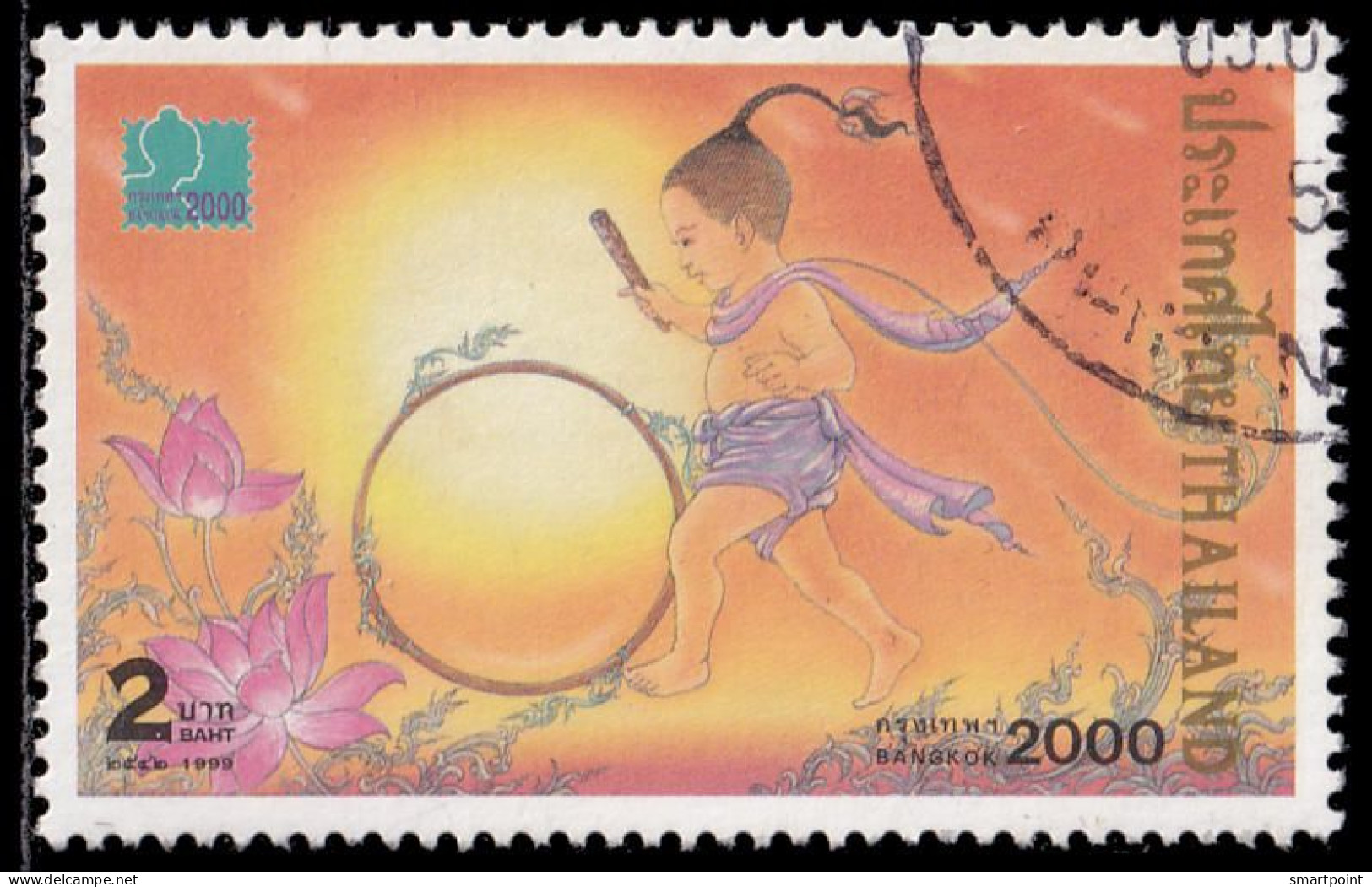 Thailand Stamp 1999 BANGKOK 2000 World Youth And 13th Asian International Stamp Exhibition (1st Series) 2 Baht - Used - Thailand