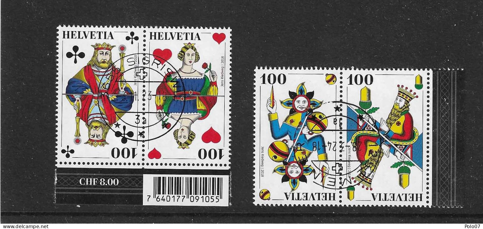 2018 ZNr Z232 +Z234 (2401) - Used Stamps