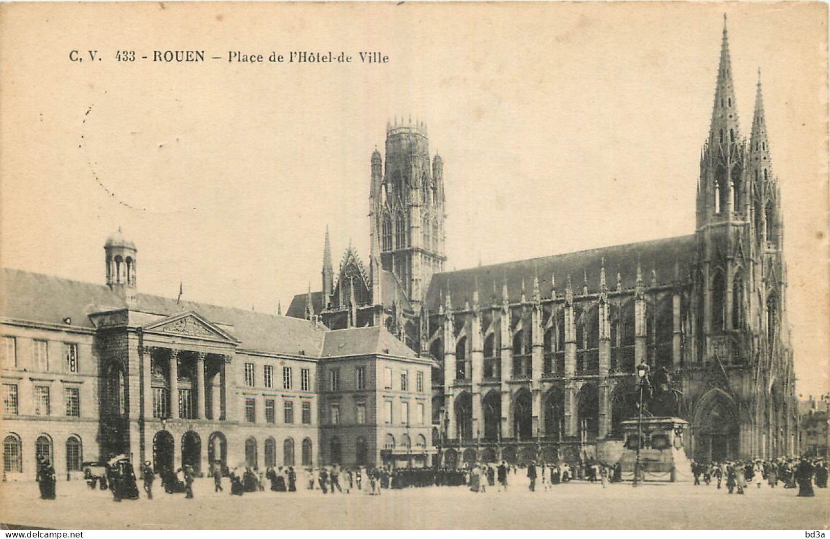 76 - ROUEN - PLACE DE L'HOTEL DE VILLE - Rouen