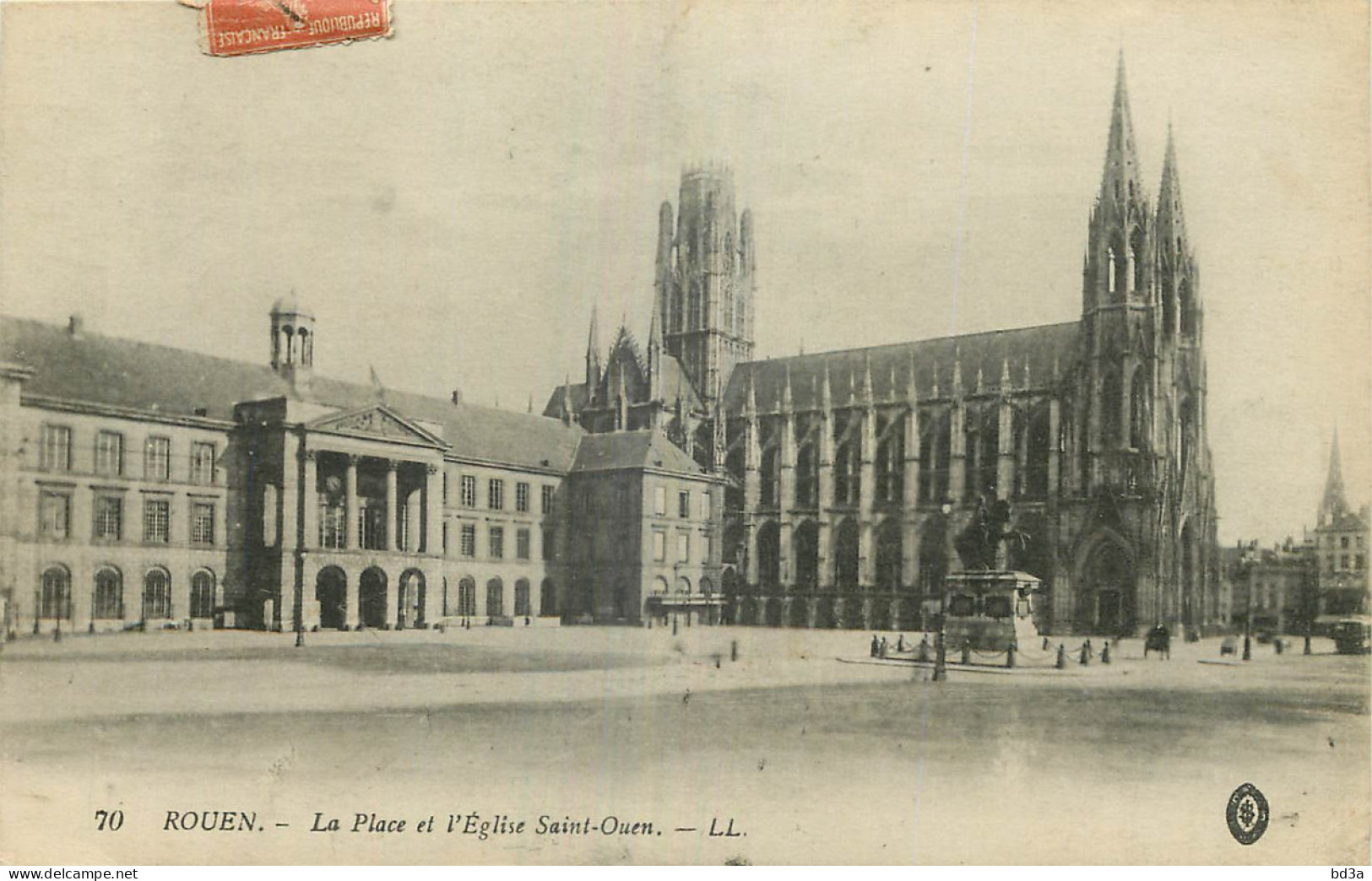 76 - ROUEN - PLACE ET EGLISE SAINT OUEN - Rouen