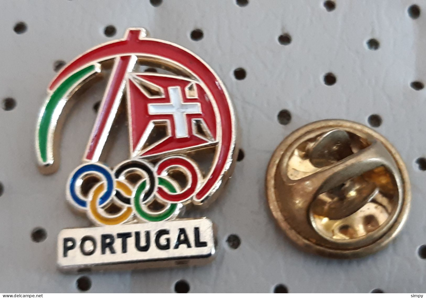 PORTUGAL National Olympic Committee (NOC) Coat Of Arms Flag Pin Badge - Olympische Spelen