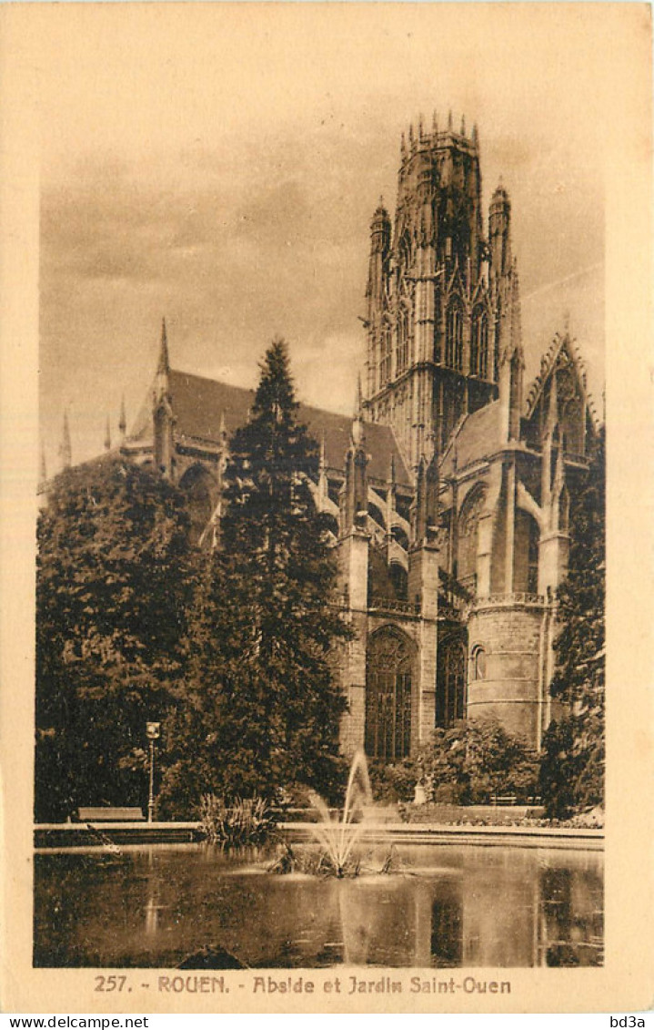 76 - ROUEN - ABSIDE ET JARDIN SAINT OUEN - Rouen