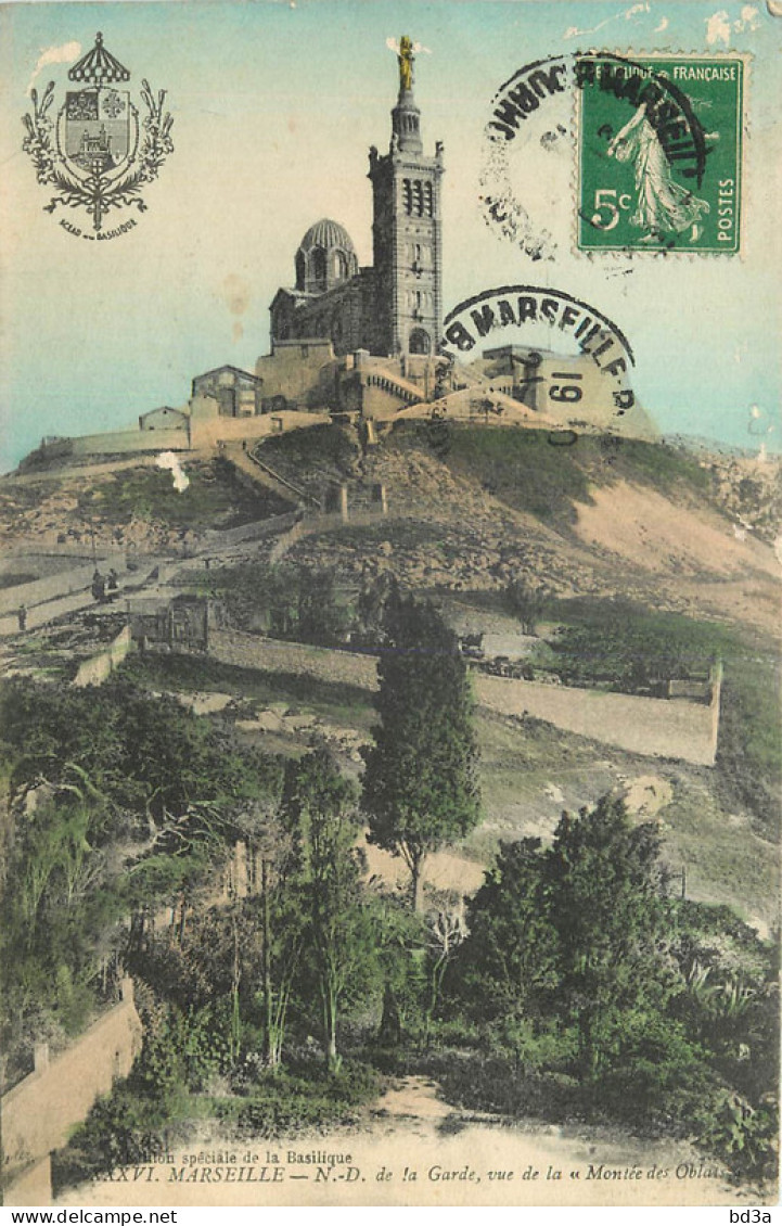 13 - MARSEILLE - NOTRE DAME DE LA GARDE - Notre-Dame De La Garde, Funicular Y Virgen