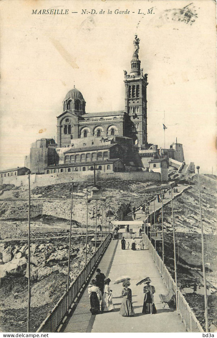 13 - MARSEILLE - NOTRE DAME DE LA GARDE - Notre-Dame De La Garde, Aufzug Und Marienfigur