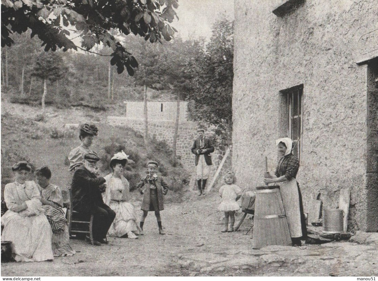 Il était Une Fois L'AUVERGNE - CPSM : Battage Du Lait - Other & Unclassified