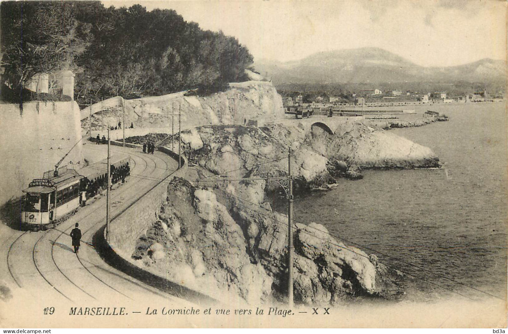 13 - MARSEILLE - LA CORNICHE - Endoume, Roucas, Corniche, Spiaggia