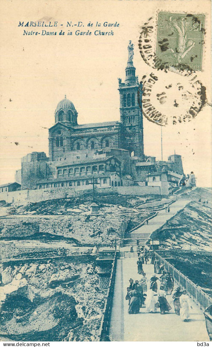 13 - MARSEILLE - NOTRE DAME DE LA GARDE - Notre-Dame De La Garde, Funicolare E Vergine