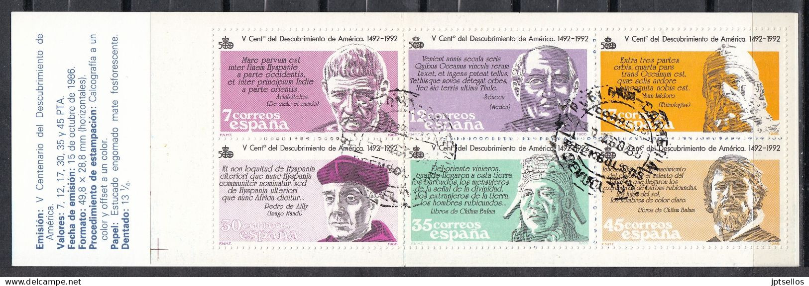 ESPAÑA 1986 Nº 2860C USADO, PRIMER DIA - Used Stamps