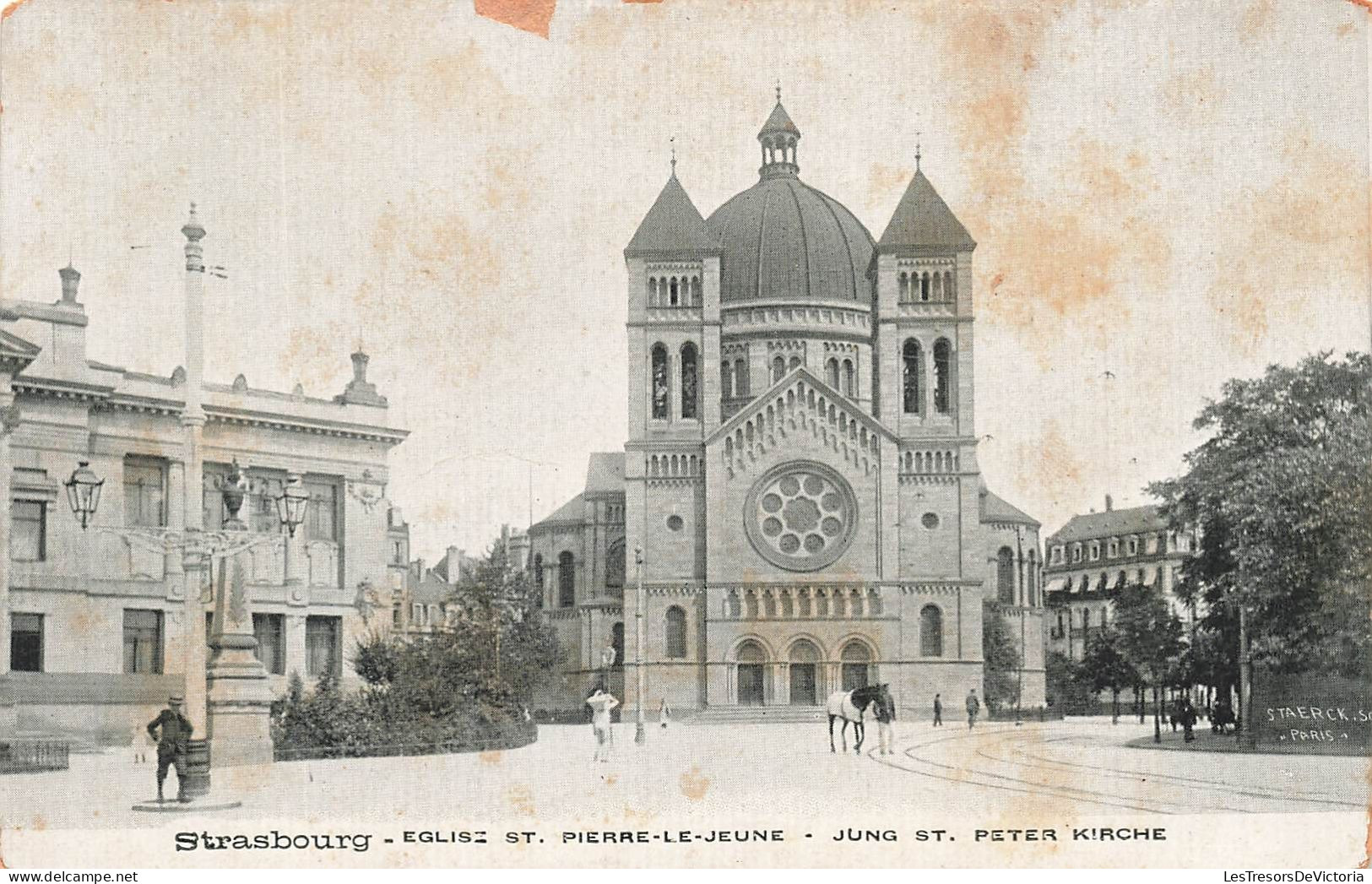 FRANCE - Strasbourg - Eglise Saint Pierre Le Jeune - Carte Postale Ancienne - Straatsburg