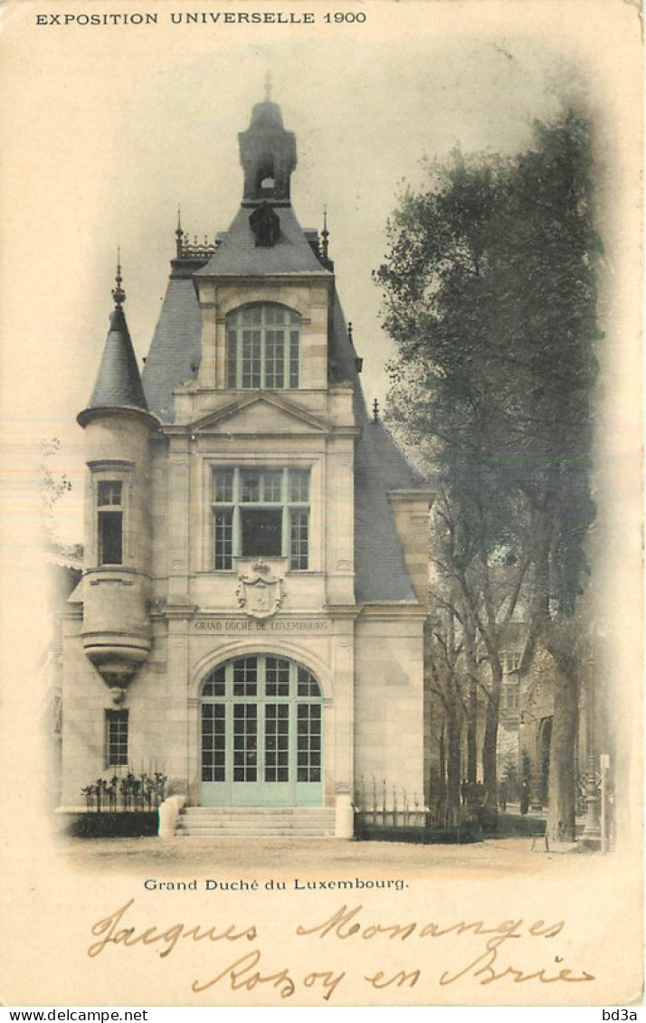 75 - PARIS - GRAND DUCHE DU LUXEMBOURG - EXPOSITION 1900 - Ausstellungen