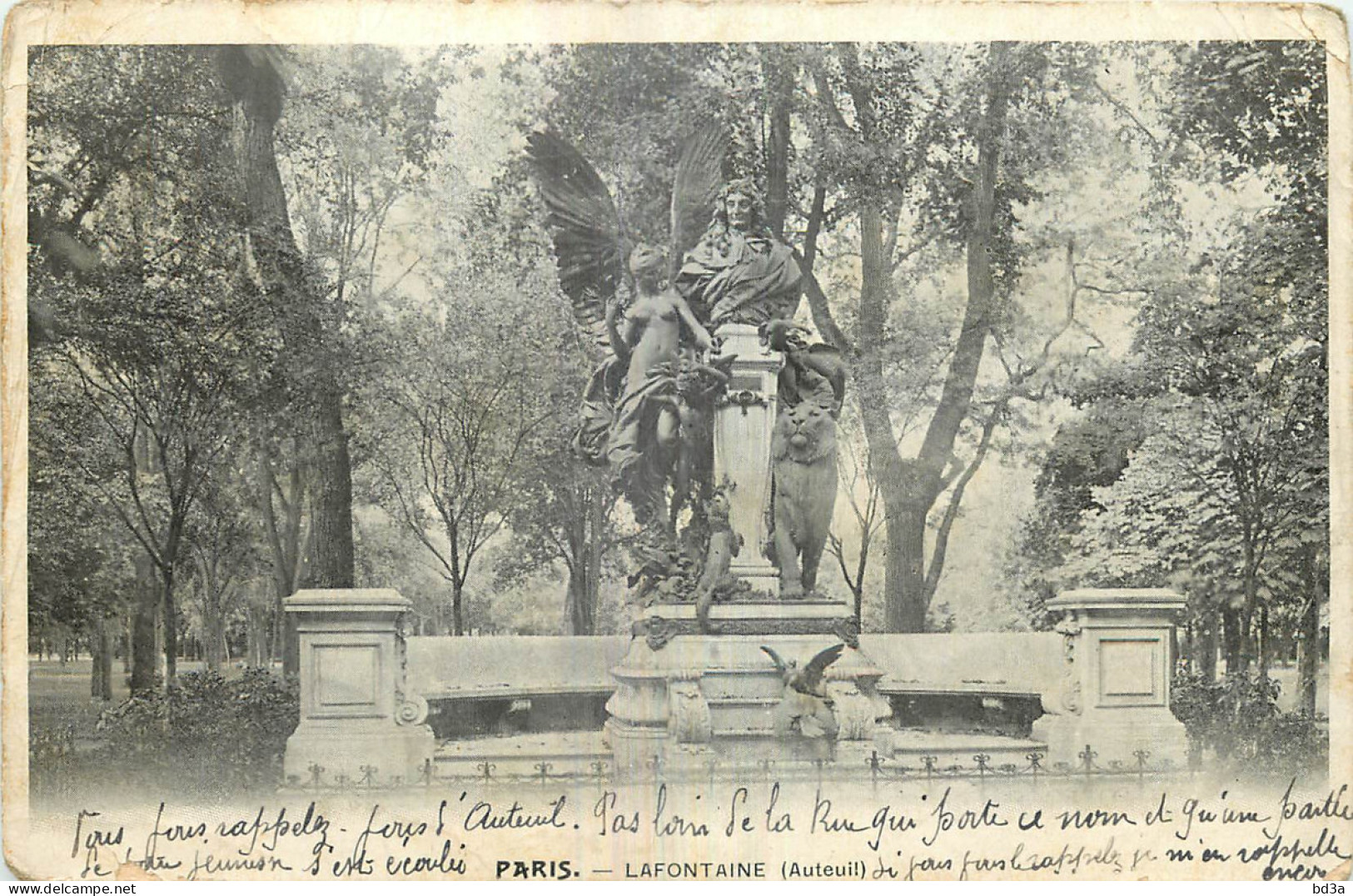 75 - PARIS - LAFONTAINE - AUTEUIL - Statuen