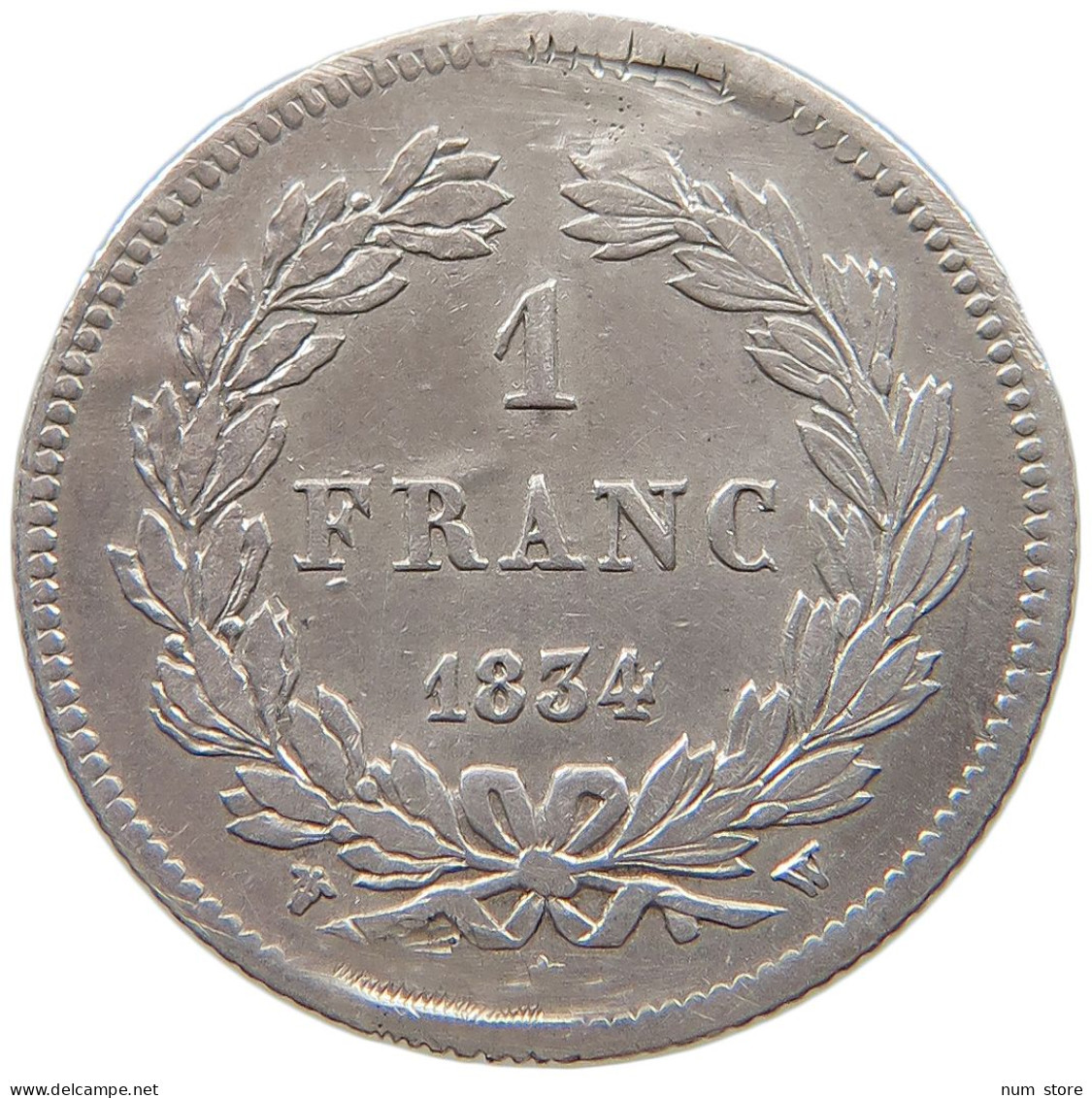 FRANCE FRANC 1834 W LOUIS PHILIPPE I. (1830-1848) #t111 1157 - 1 Franc