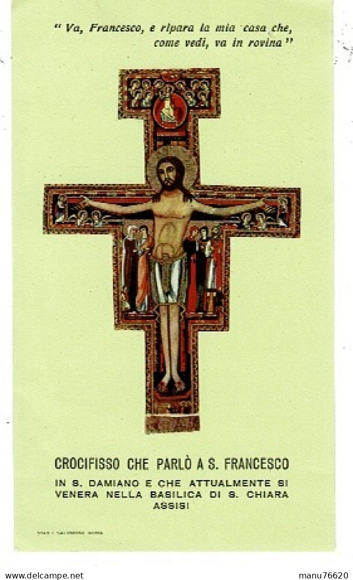 IMAGE RELIGIEUSE - CANIVET : Crocifisso Che Parle A S. Francesco - Italie . - Religion & Esotericism