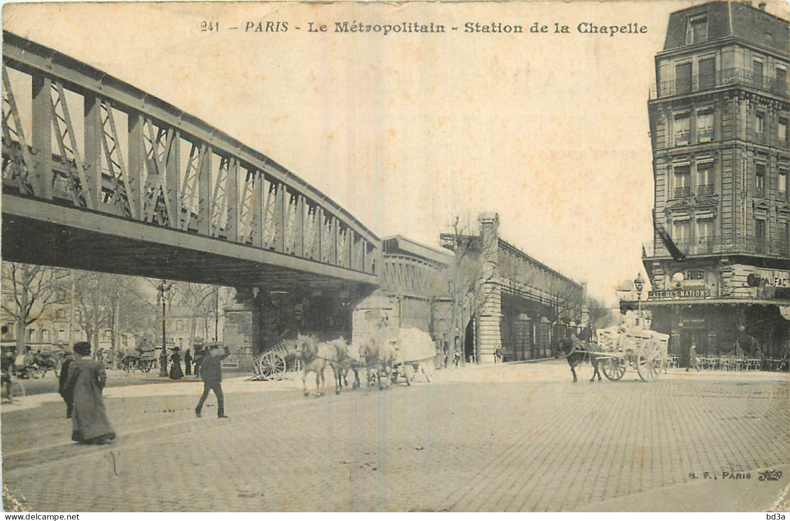 75 - PARIS - METROPOLITAIN - STATION DE LA CHAPELLE - Pariser Métro, Bahnhöfe